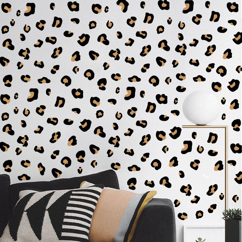 CharmFlo 10 Sheets 290Pcs Leopard Wall Decals Removable Peel & Stick Wall Stickers Self-Adhesive Animal Print Vinyl Decor for Nursery,Car,Door,Home,Bedroom,DIY Easy Installation - Image 4